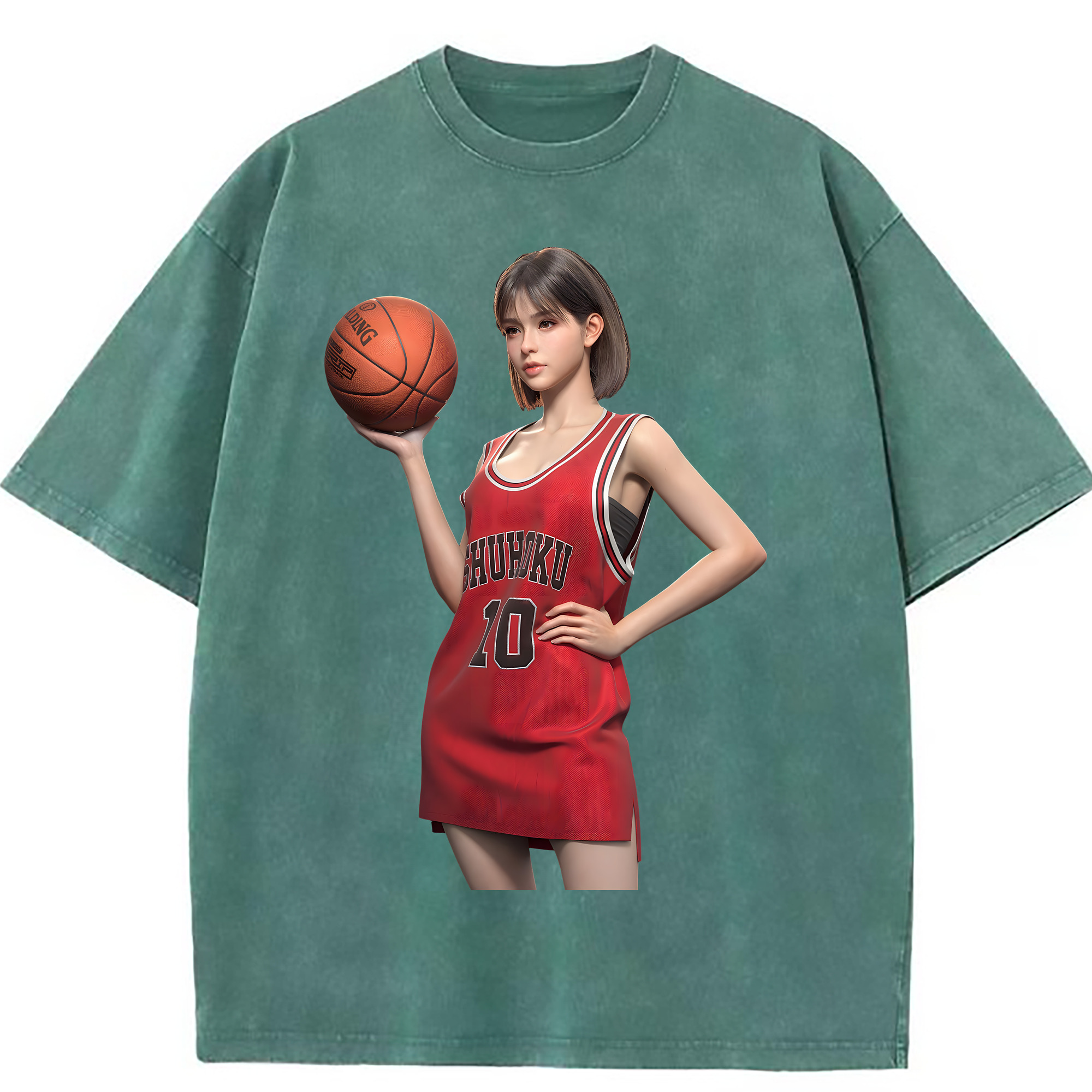 （画像用） SLAM DUNK／スラムダンク 綿100% ヴィンテージ風 半袖Tシャツ（フロントプリント）